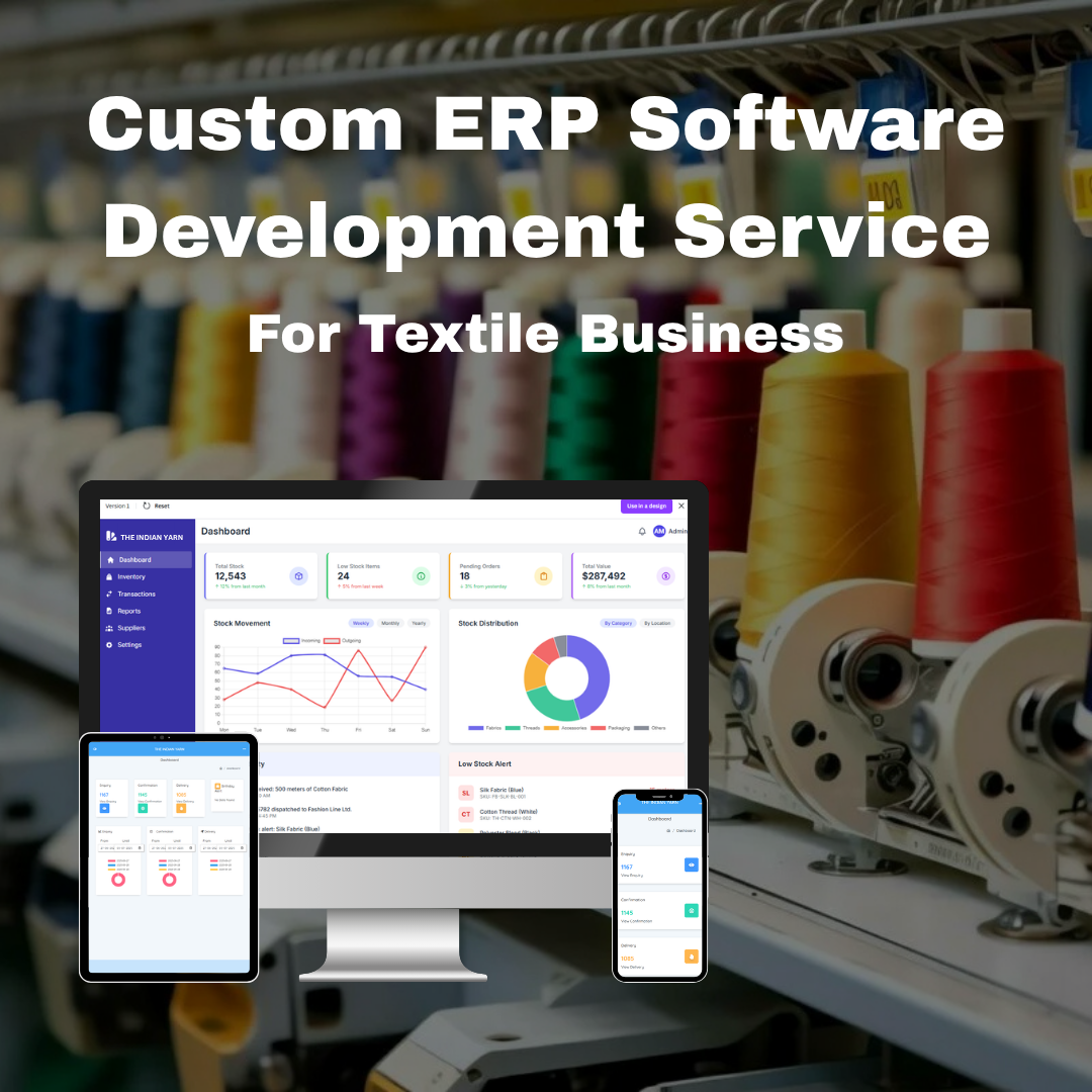 Custom ERP Software Development Service For Textile Business
