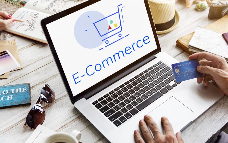 Showing Cart Trolley Shopping Online Sign Graphic